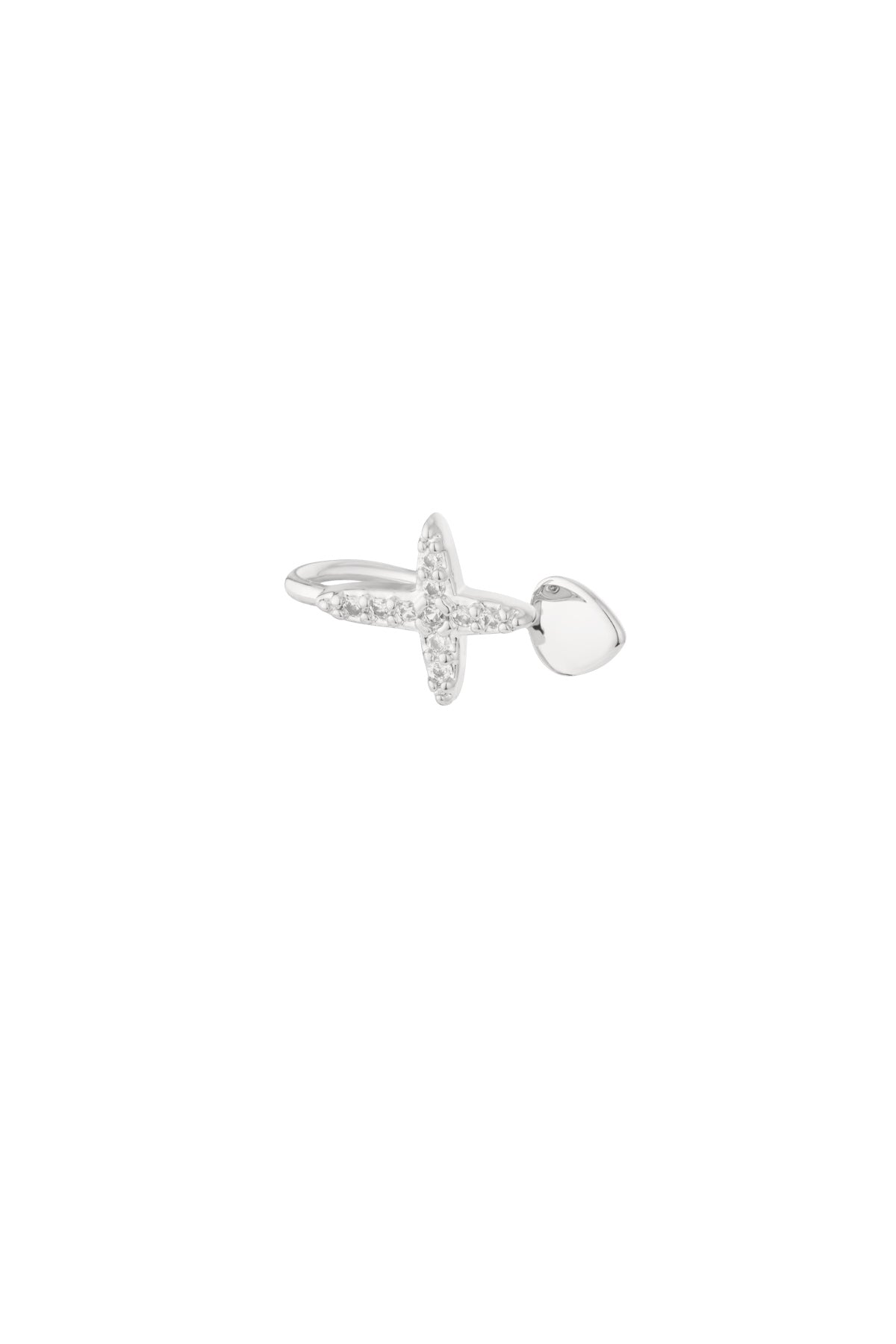 damen ear cuff & nasenmanschette klassisch zirkon | kupfer | goldfarbe & silberfarbe