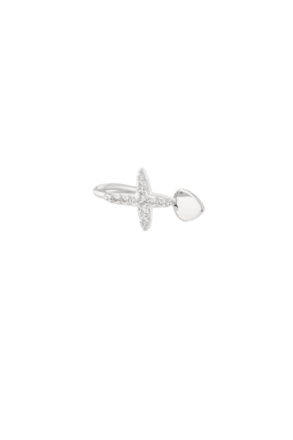 Damen Ear Cuff & Nasenmanschette Klassisch Zirkon | Kupfer | Goldfarbe & Silberfarbe
