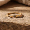 Custom smooth name engraving ring (inside and out)