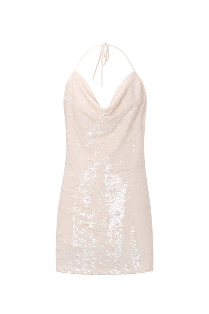 Paillettenkleid mit Wasserfall-Effekt