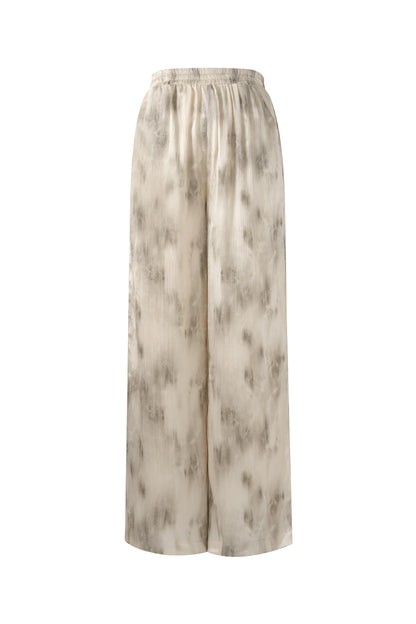 Damen Hose Tie-Dye | Webstoff | Beige