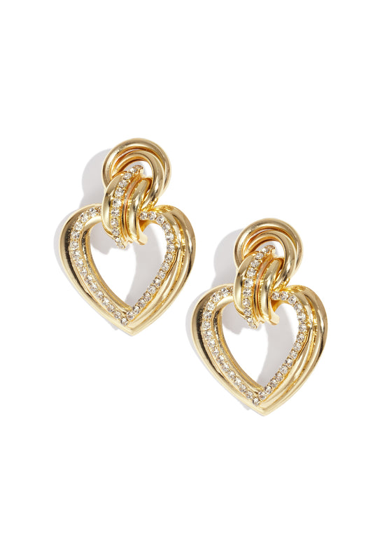 Eisen Tropfen Ohrringe Herz Elegante Weihnachten Luxuriöse Serie frauen schmuck