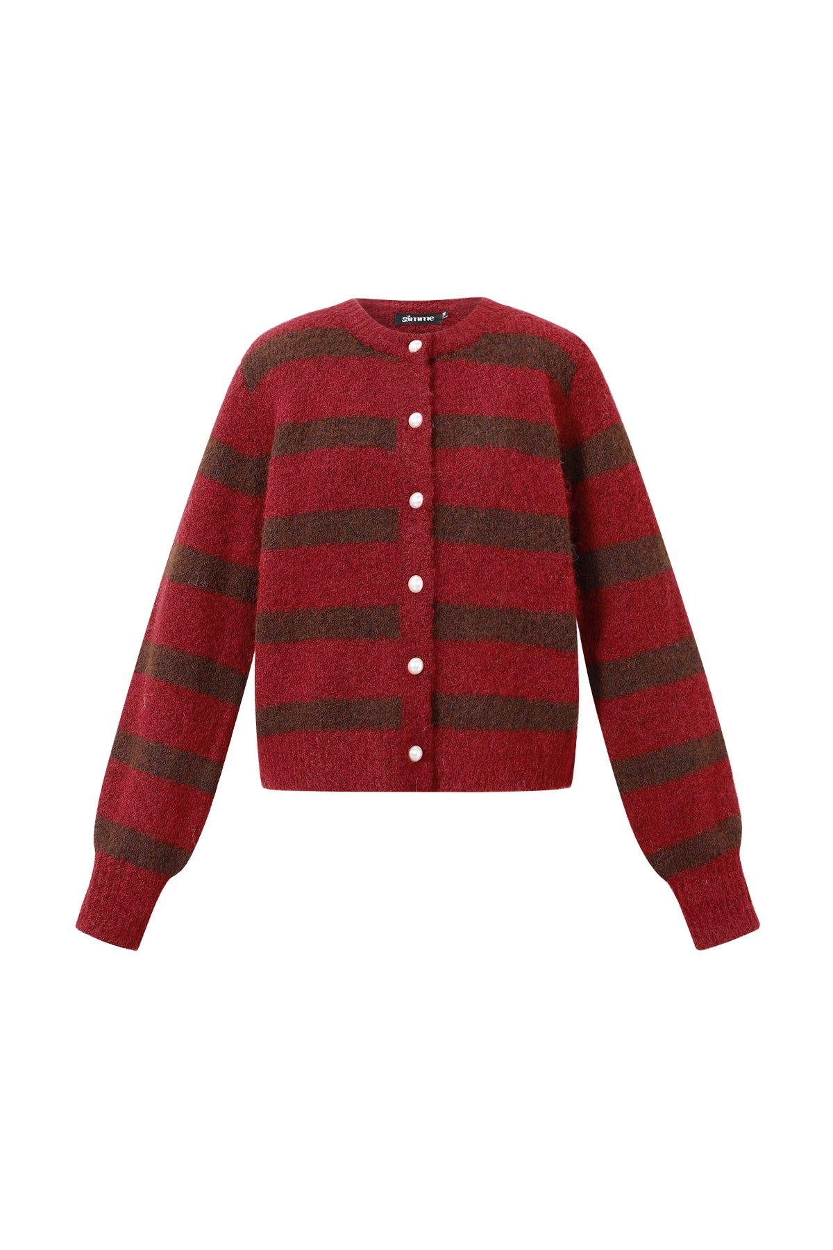 damen cardigan streifen gestrickt | polyester | mehrfarbig