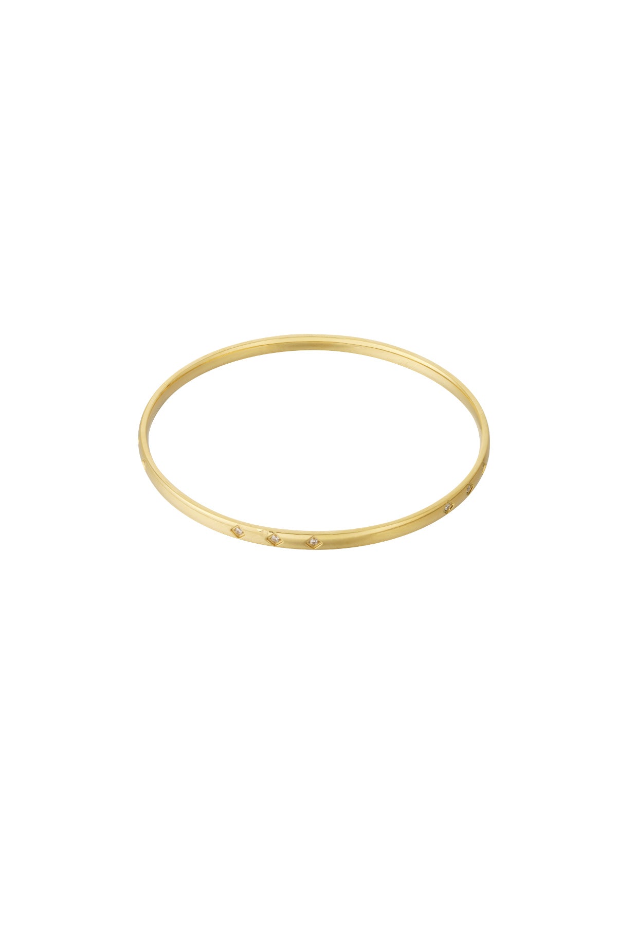 schlichter mini-diamant-armreif