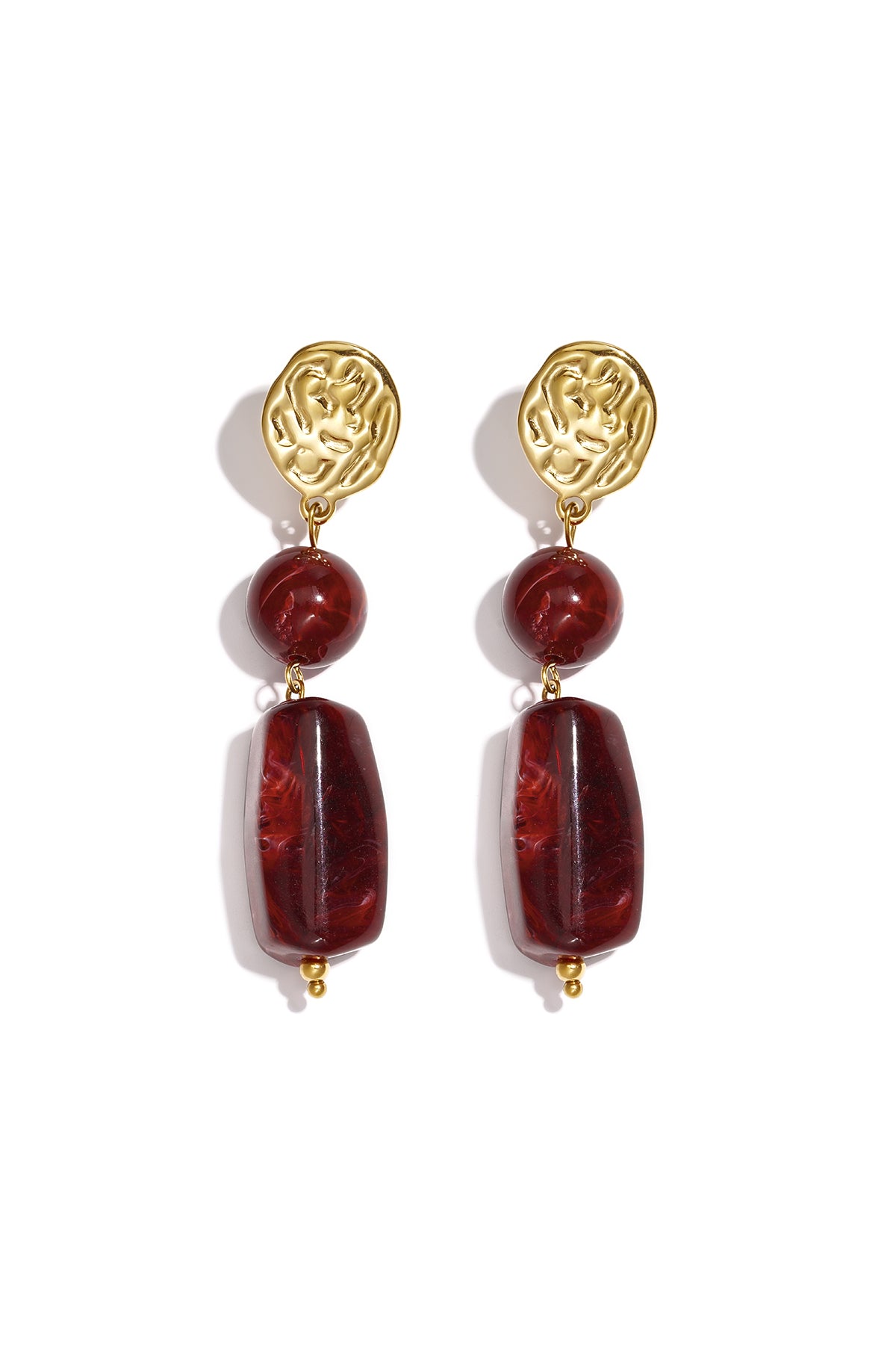 ohrhänger aus edelstahl, perlen, retro-stil, klassische serie, damenschmuck