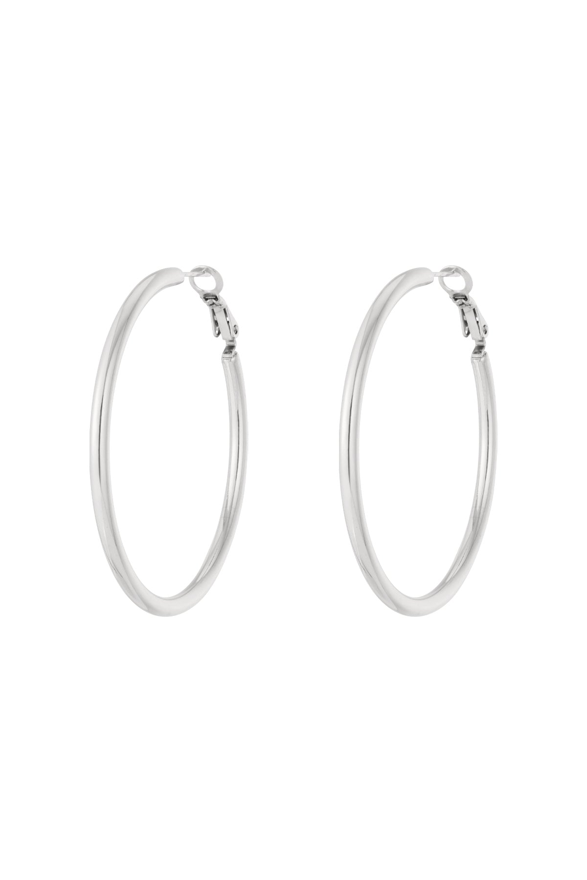 damen creolen organisch groß | edelstahl | gold & silber – 5–6 cm