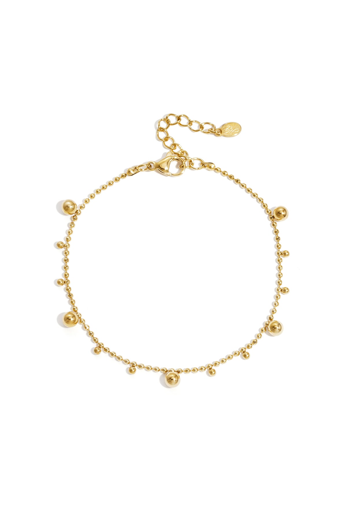 armband mit abwechselnden kugeln