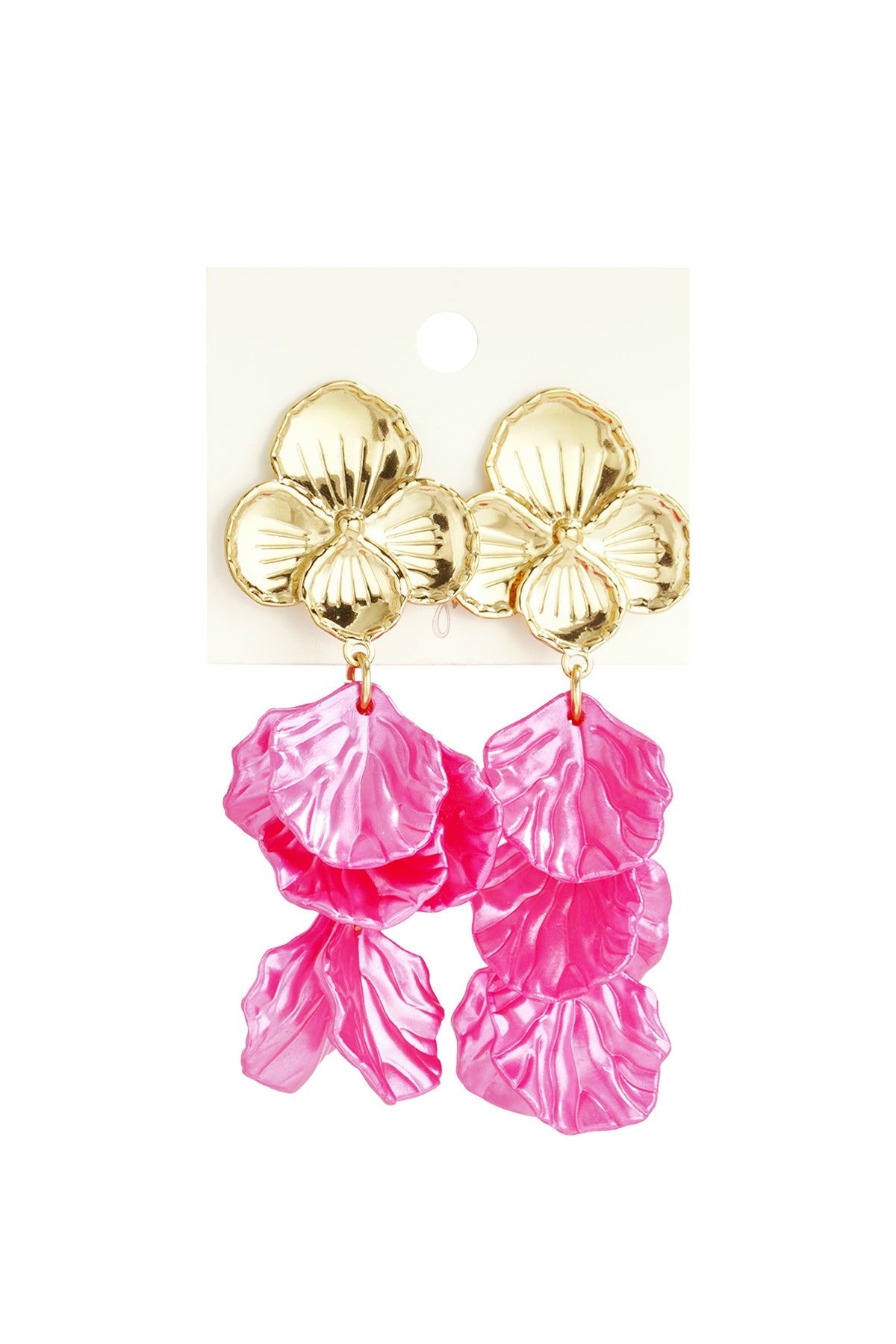 damen ohrringe blume perlmutt | edelstahl | hellrosa & babyblau & rosenrot