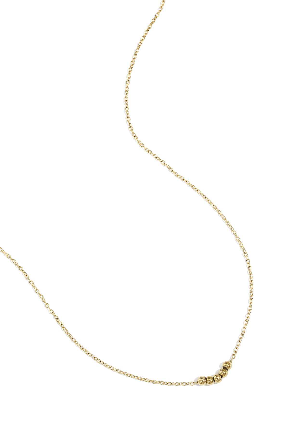 Damen Kugelkette Schlüsselbein | Edelstahl | Goldfarbe & Silberfarbe