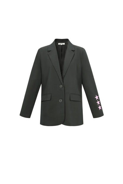 Damen Anzug Set Gewebt | Polyester | Grau & Dunkelblau