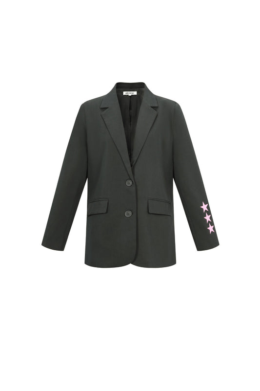 Damen Anzug Set Gewebt | Polyester | Grau & Dunkelblau