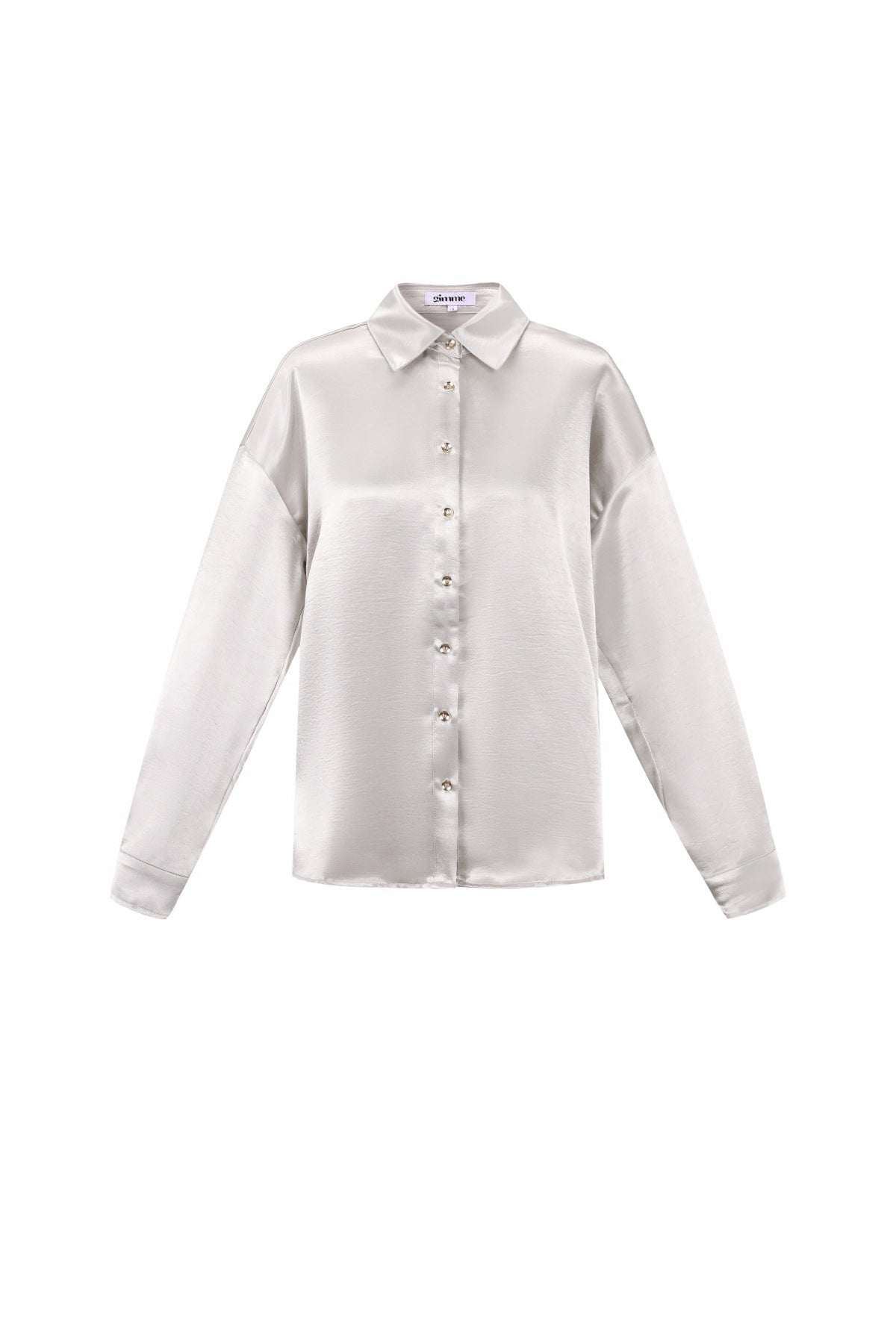 Woven Polyester Fiber Damen-Bluse Casual Solid Color Basic