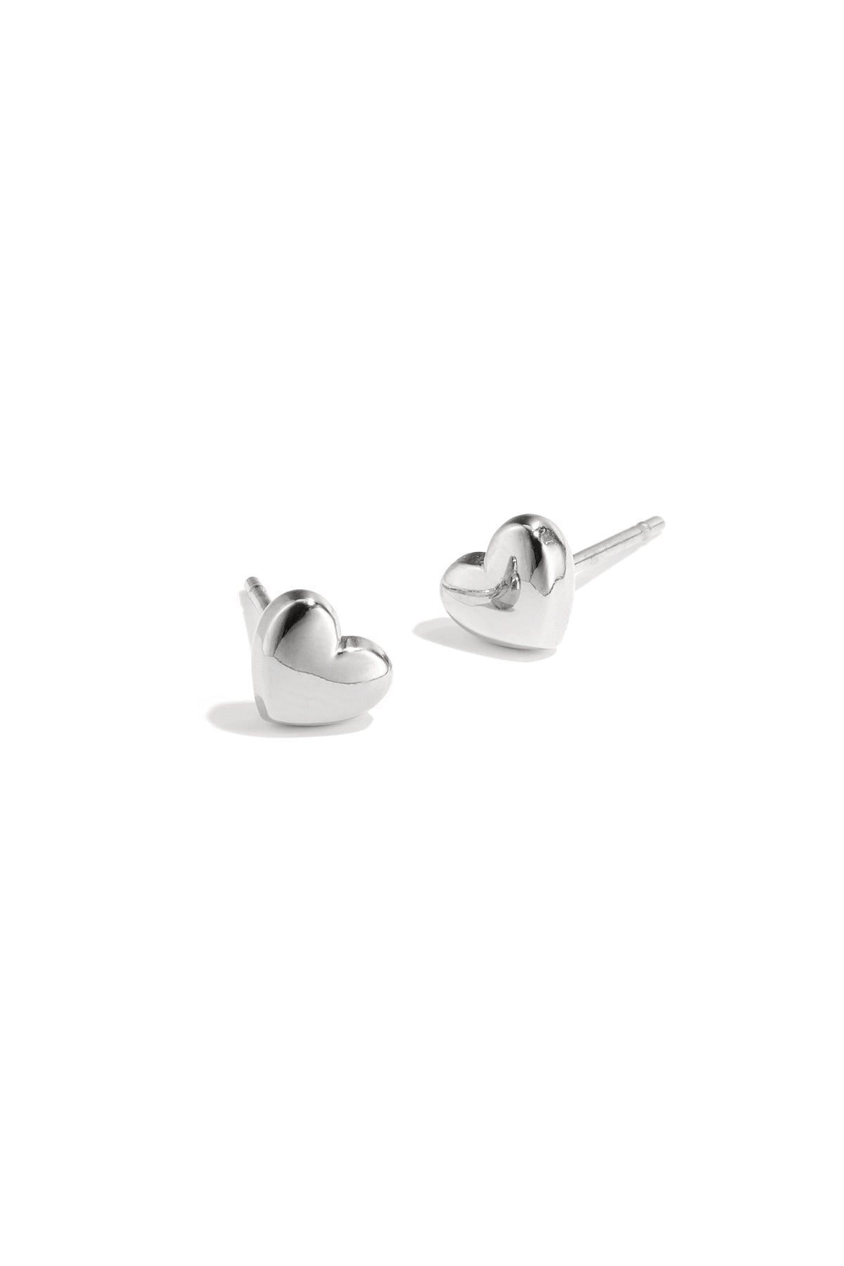 Damen Ohrstecker Kühnes Herz | Edelstahl | Goldfarbe & Silberfarbe