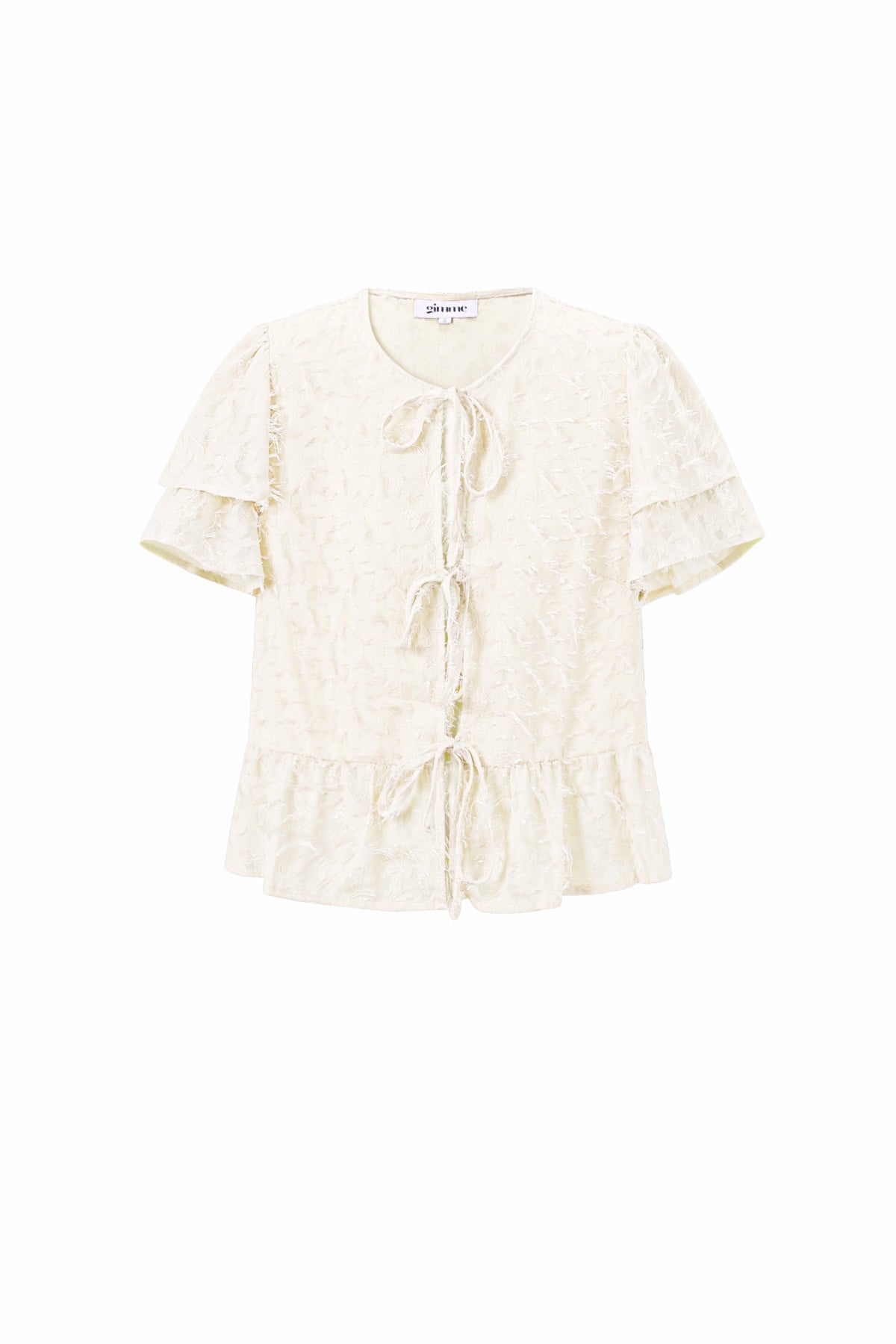 Damen Top Kurzarm Bindung | Polyester | Mehrfarbig