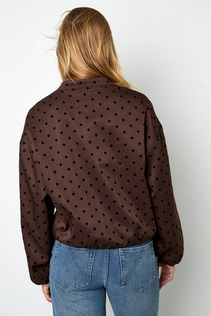 Damen Jacke Gepunktet | Polyester | Mehrfarbig