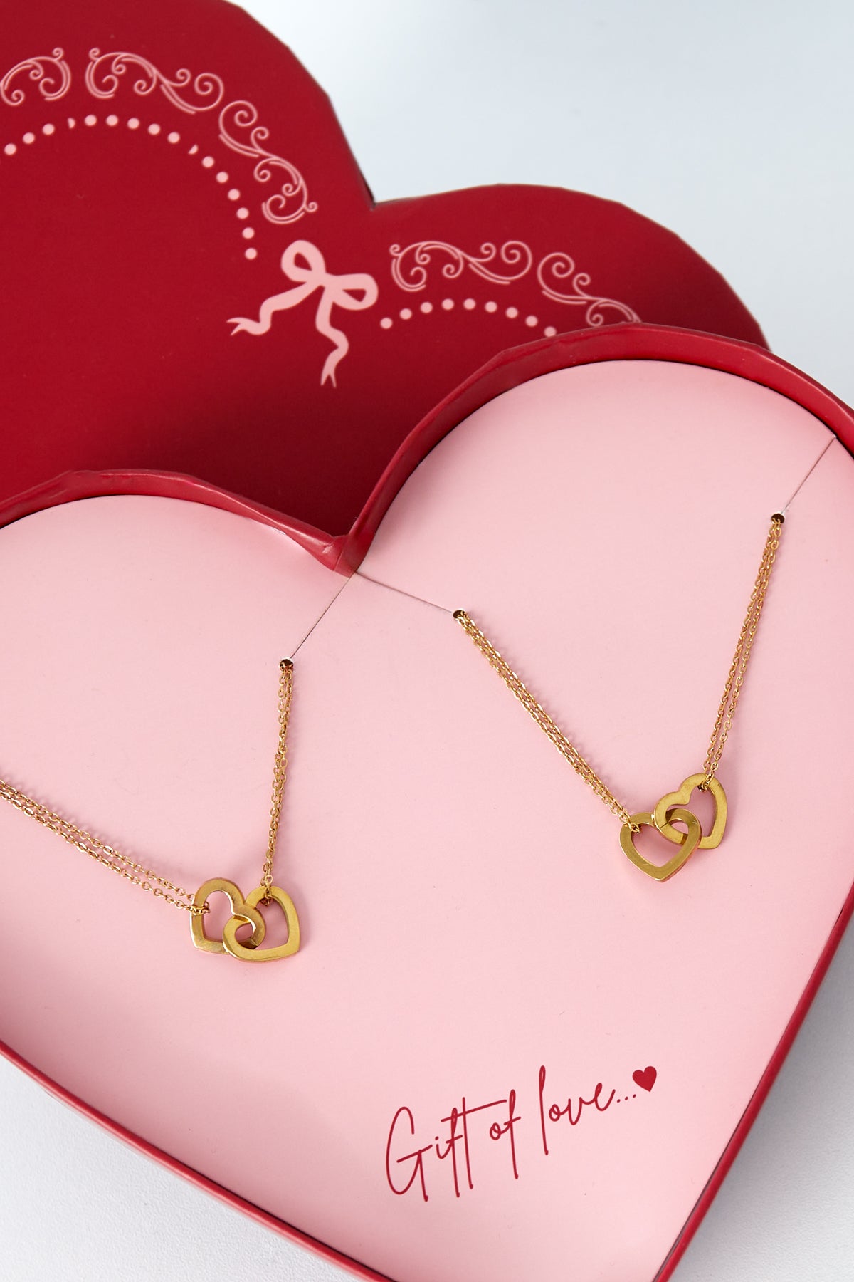 geschenk der liebe edelstahlarmbänder - goldfarben