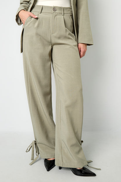 Damen Hose Gerade Geschnitten | Polyester | Mehrfarbig