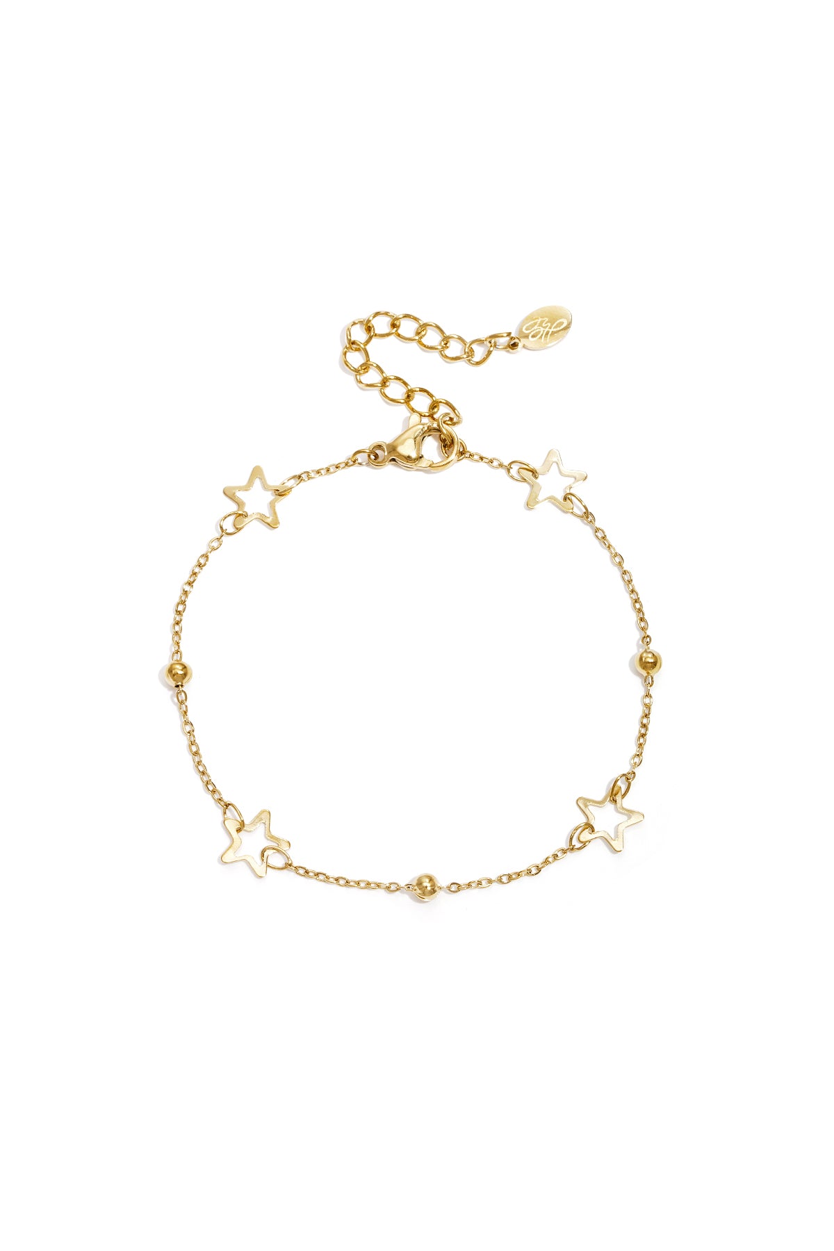 damen armband kette stern | edelstahl | gold- und silberfarbe