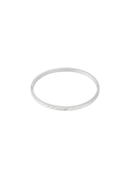 Damen Armreif Geometrisch Organisch | Edelstahl | Gold- und Silberfarbe