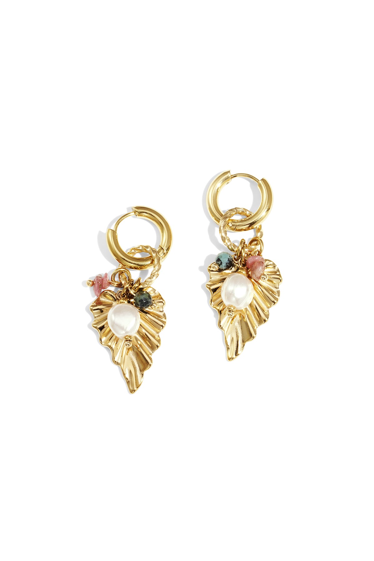 damen tropfenohrringe classic | edelstahl | goldfarbe