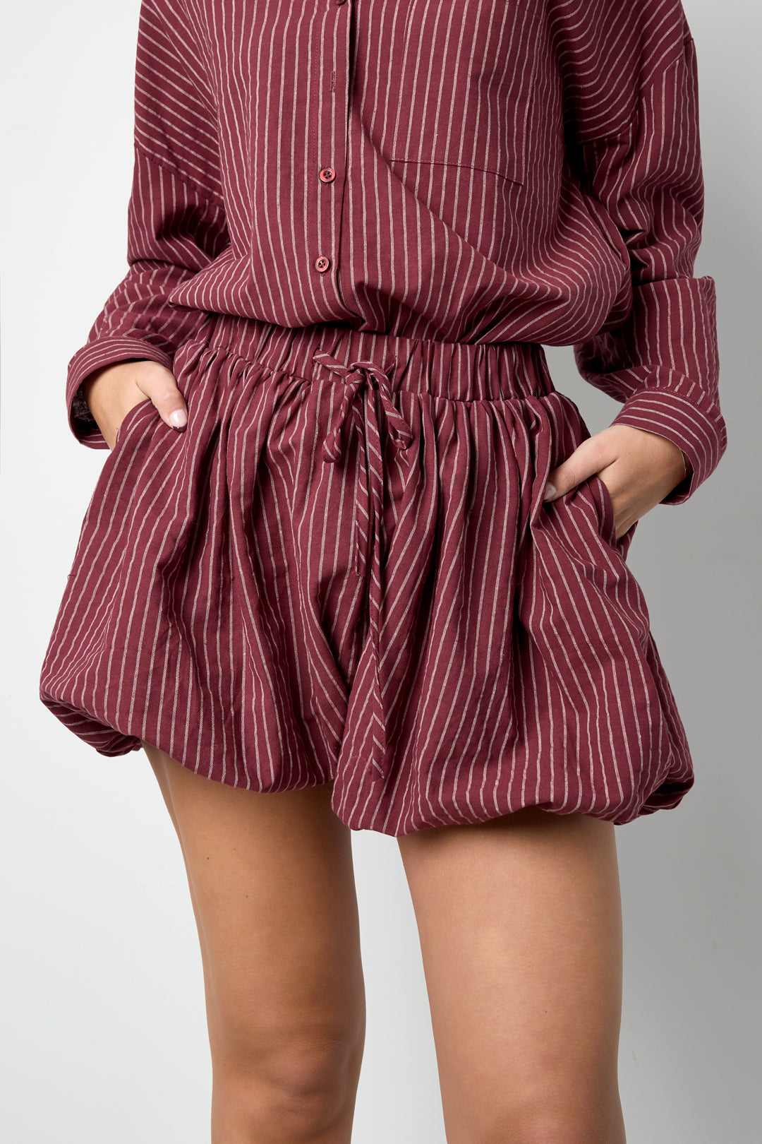 Damen Shorts Streifen | Baumwolle | Mehrfarbig