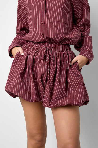Damen Shorts Streifen | Baumwolle | Mehrfarbig