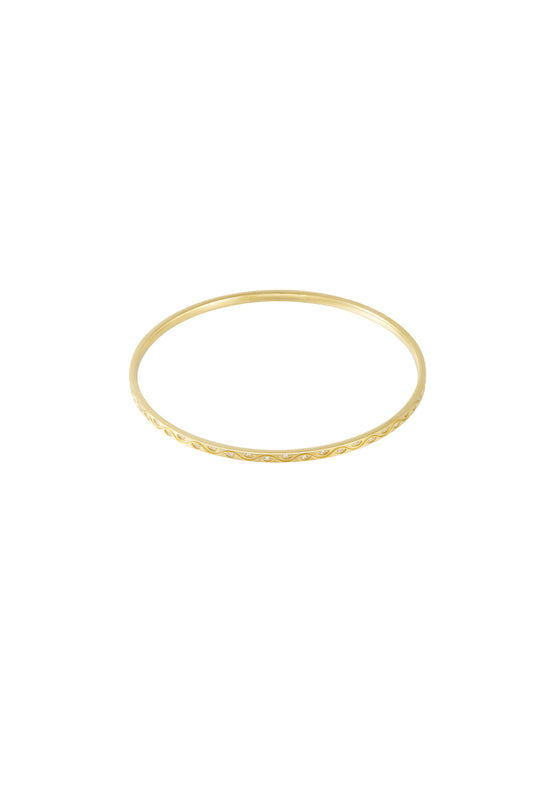 Damen Armreif Geometrisch Strass | Edelstahl | Gold- und Silberfarbe