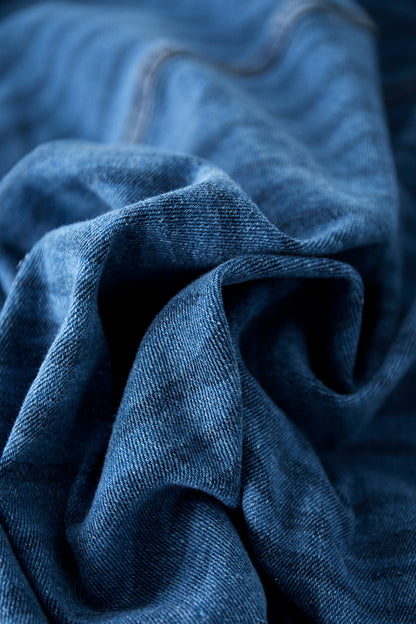 Kinder Jeansjacke Gestreift | Baumwolle | Blau