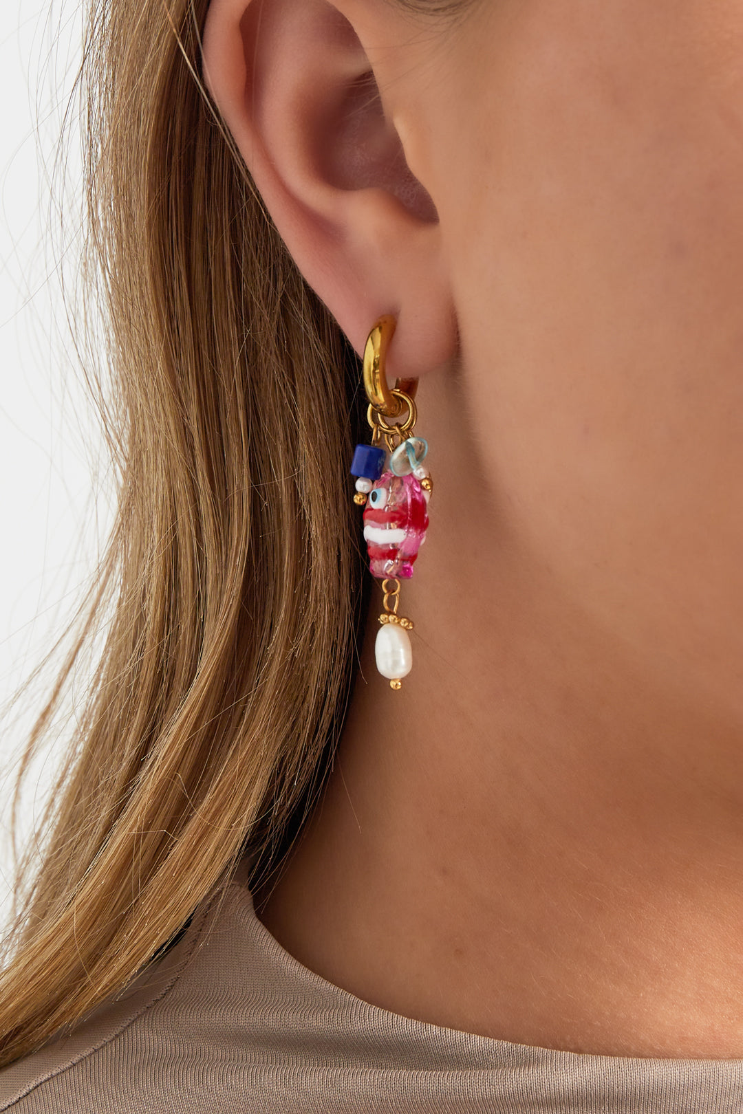 Damen Ohrringe Seaside Delight | Edelstahl | Rosa
