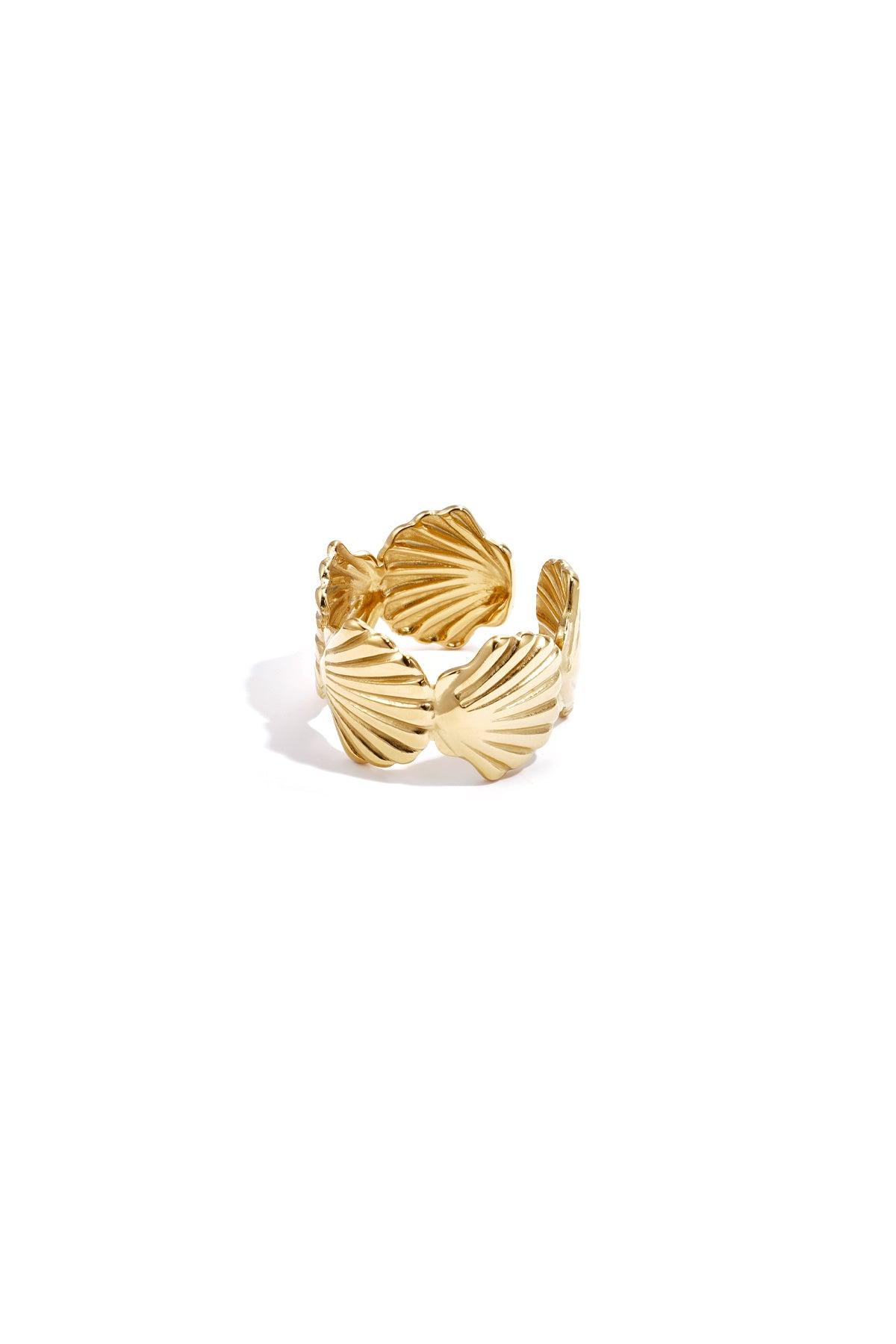 massiver ring mit muscheln