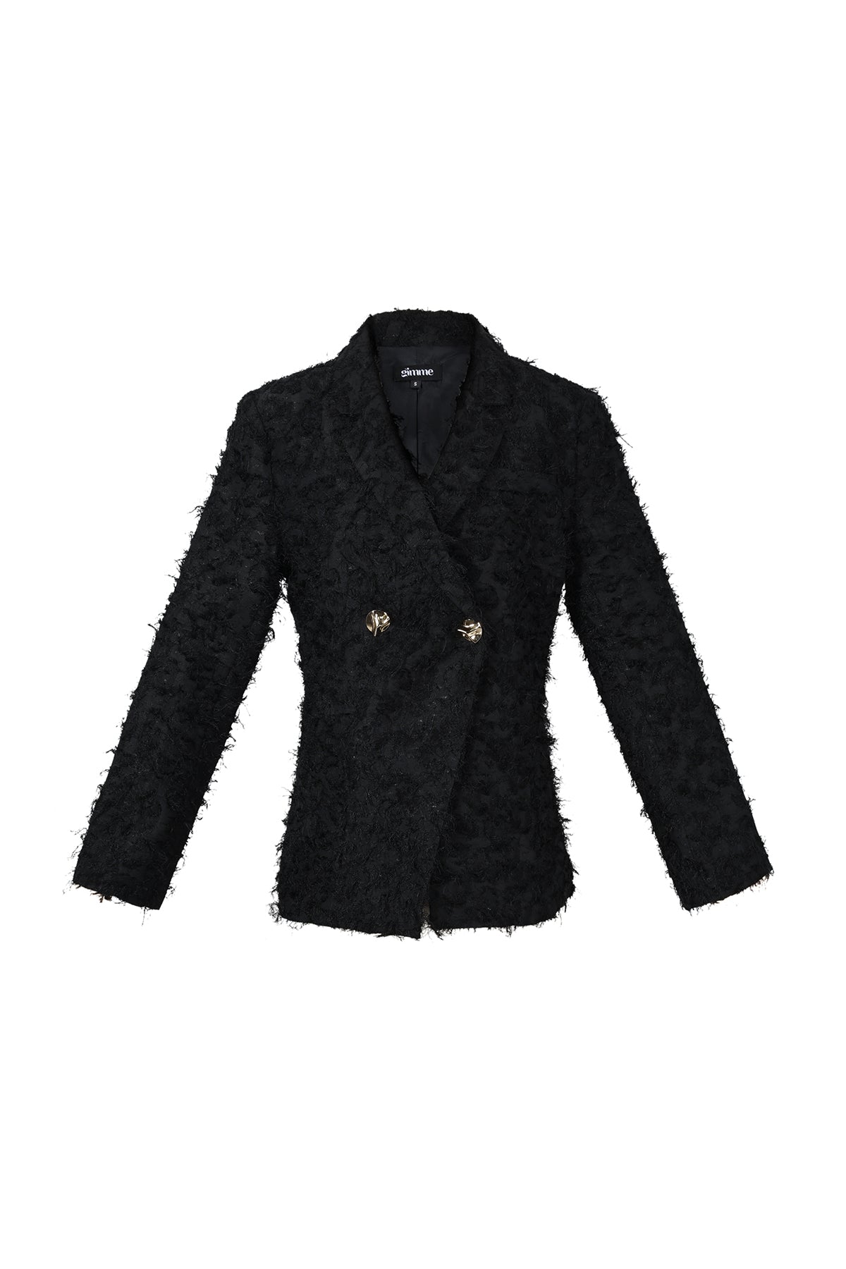 damen blazer strukturgewebe | ganzjährig | schwarz & creme