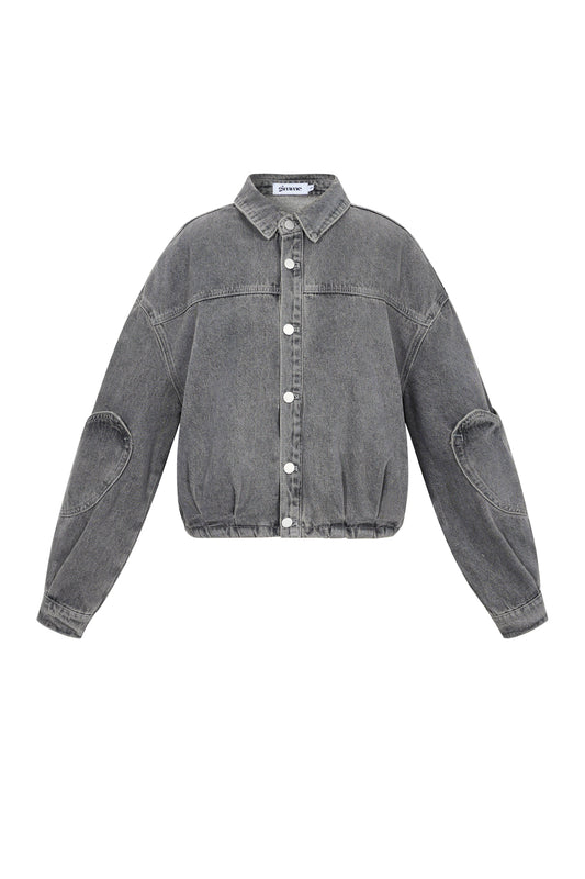 Damen Jeansjacke Set Herzmuster | Baumwolle | Rosa