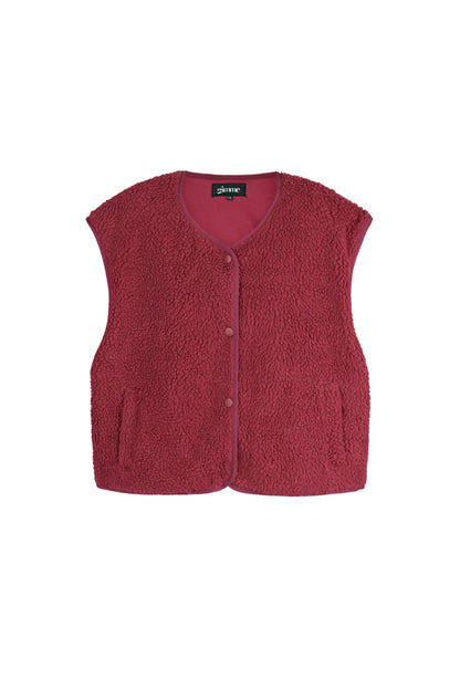Damen Weste Unifarben Elegant | Polyester | Mehrfarbig