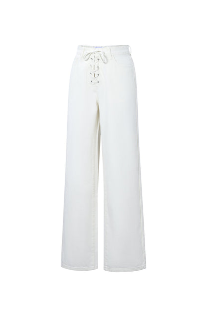 Jeans mit Schnürung