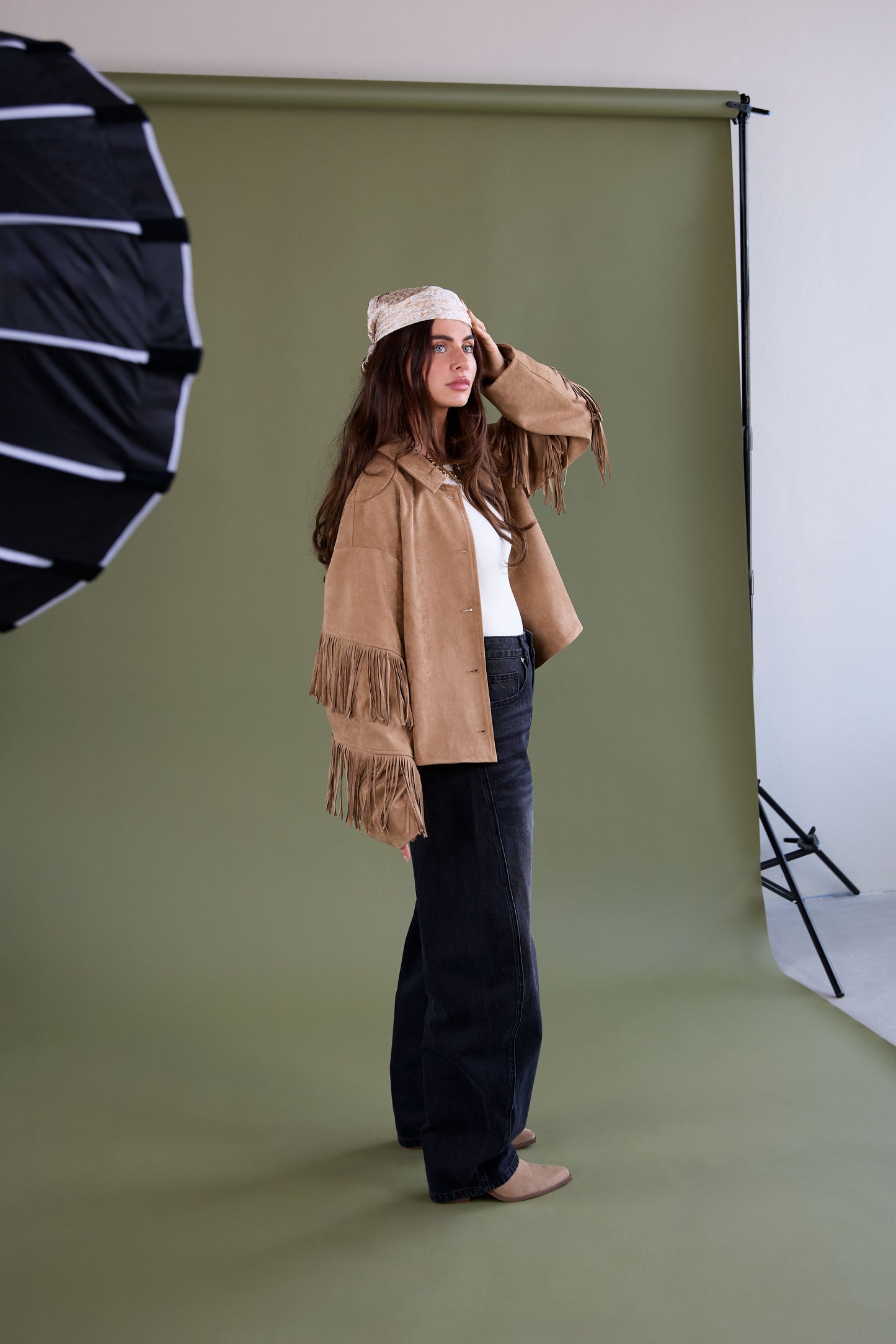 gewebte polyesterfaser damen-bluse casual einfarbig herbst/winter fransen-detail