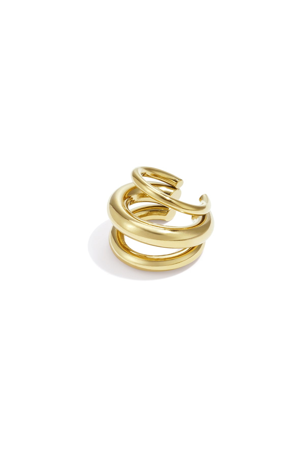 damen ohrmanschetten daily exklusiv | edelstahl | goldfarbe