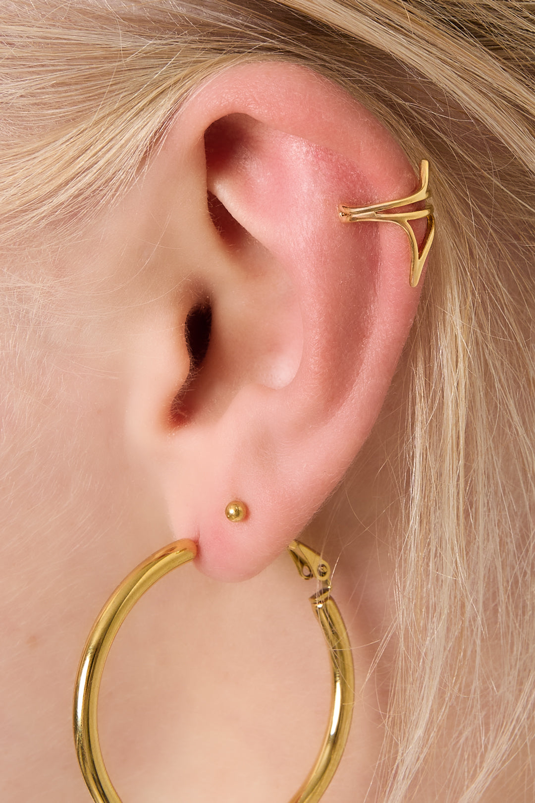 damen ohrmanschetten geometrisch | kupfer | goldfarbe & silberfarbe