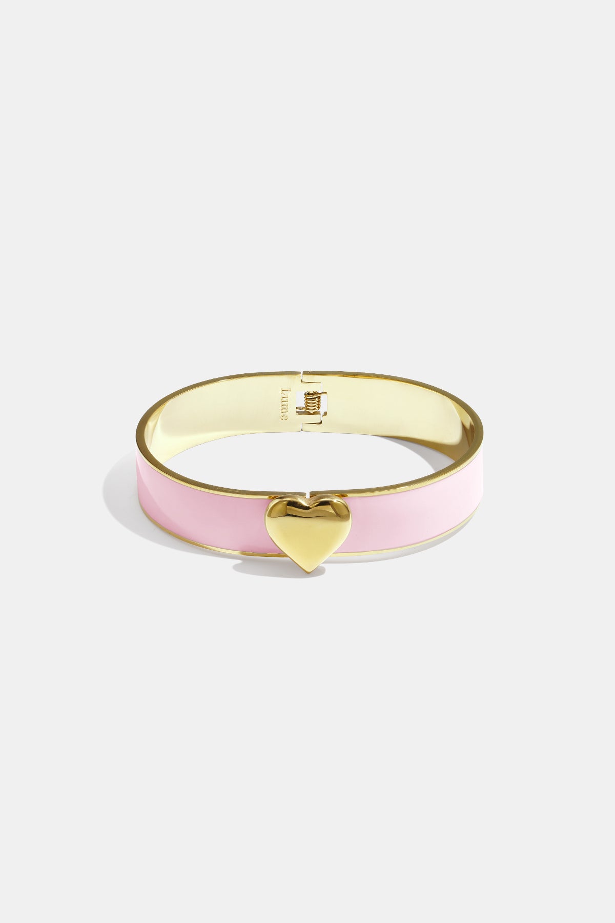 Armband in verschiedenen Farben mit Herzdetail – 1,3 cm