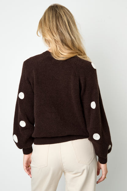 Damen Pullover Gepunktet Luxus | Polyester | Mehrfarbig
