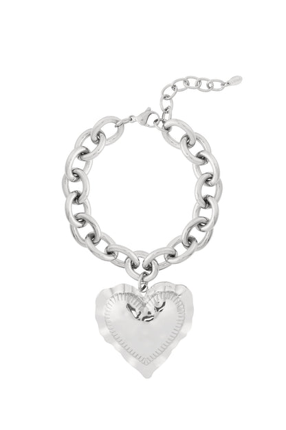 Damen Armband Herz Elegant | Edelstahl | Gold- und Silberfarbe
