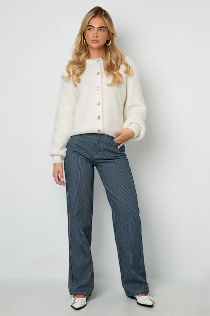 Damen Hose Streifen Baumwolle | Baumwolle | Blau