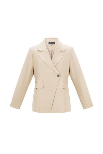 Gewebte Polyesterfaser Damen-Anzug Elegant Einfarbig Herbst/Winter