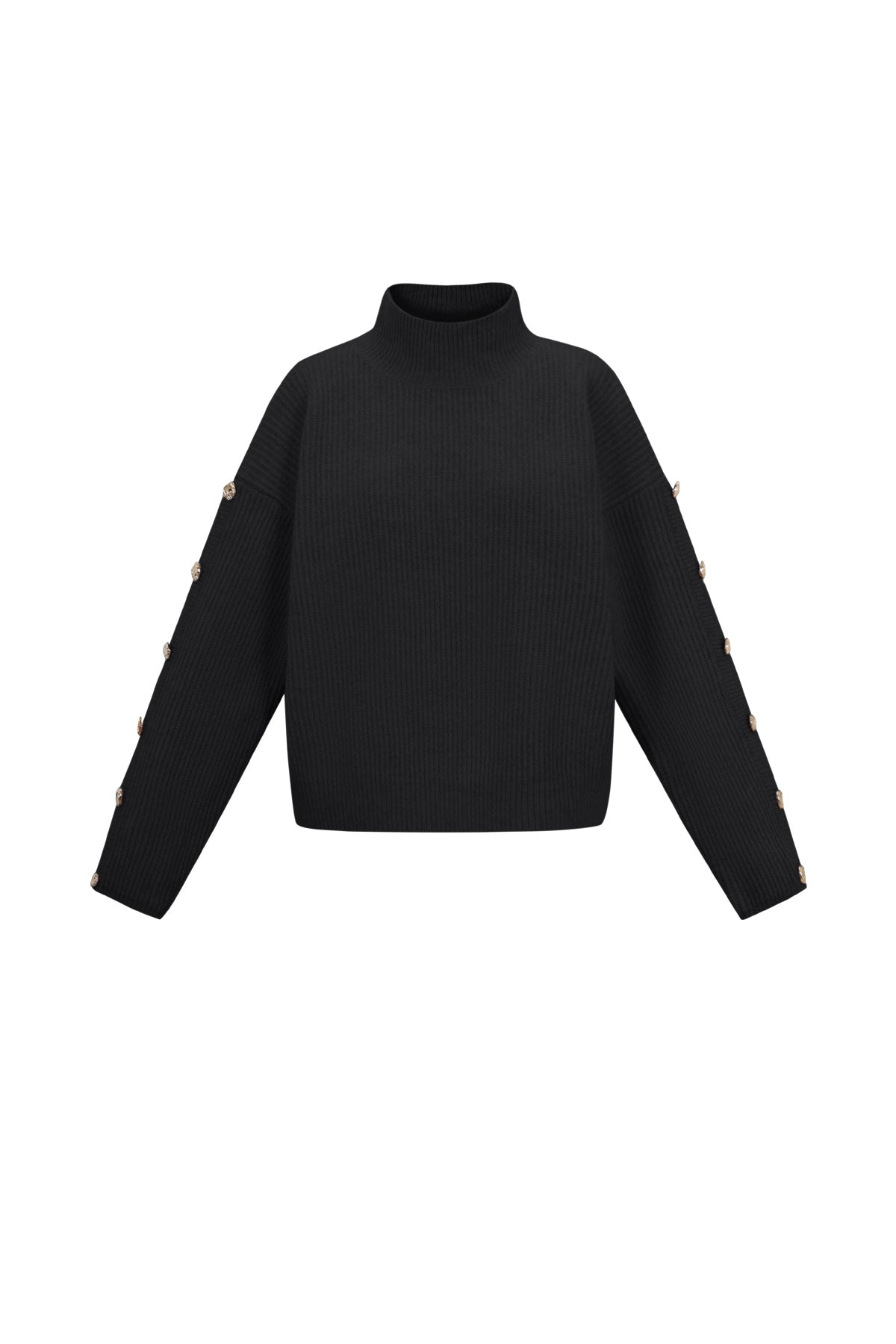 Damen Rollkragenpullover Glamourös | Polyester | Mehrfarbig
