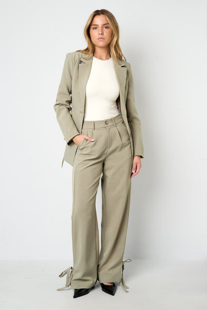 Damen Hose Gerade Geschnitten | Polyester | Mehrfarbig