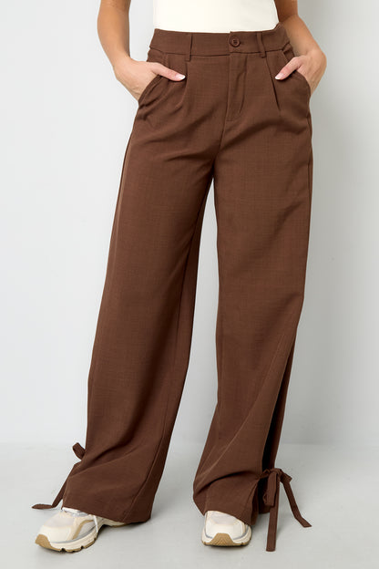 Damen Hose Gerade Geschnitten | Polyester | Mehrfarbig