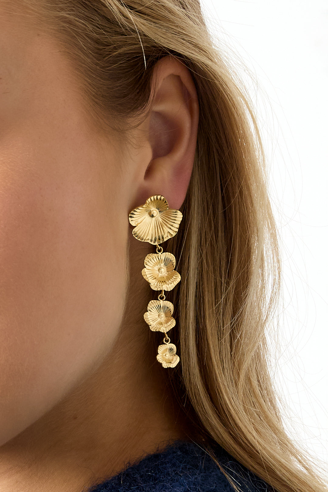 Damen Ohrringe Blume Daily | Edelstahl 304S | Gold & Silber