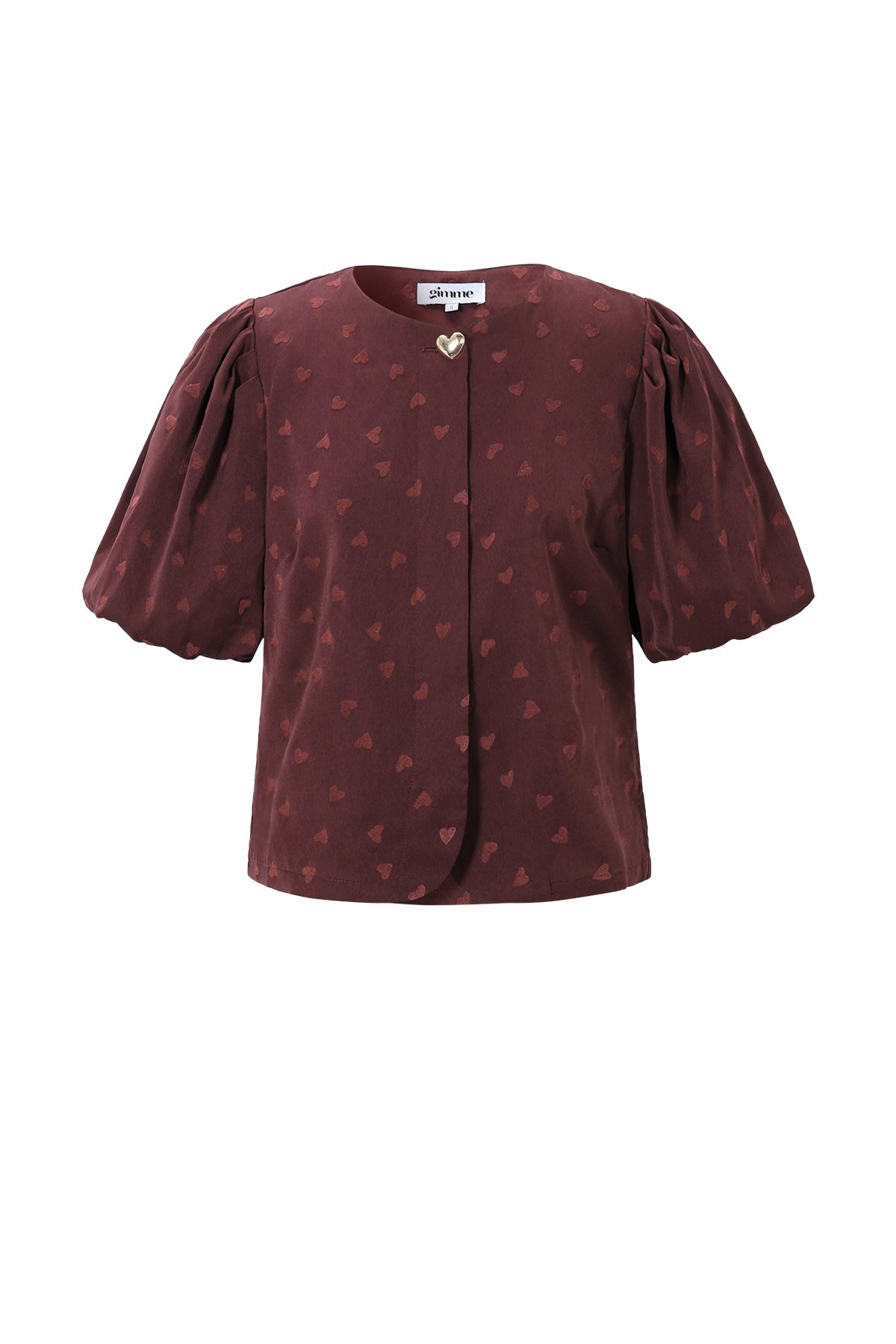 Damen Top Herz Elegant | Acetat | Mehrfarbig