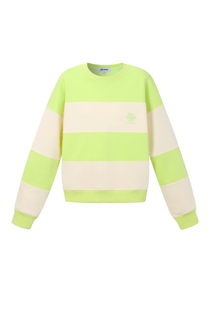 Damen Pullover Streifen Strick | Baumwolle | Mehrfarbig