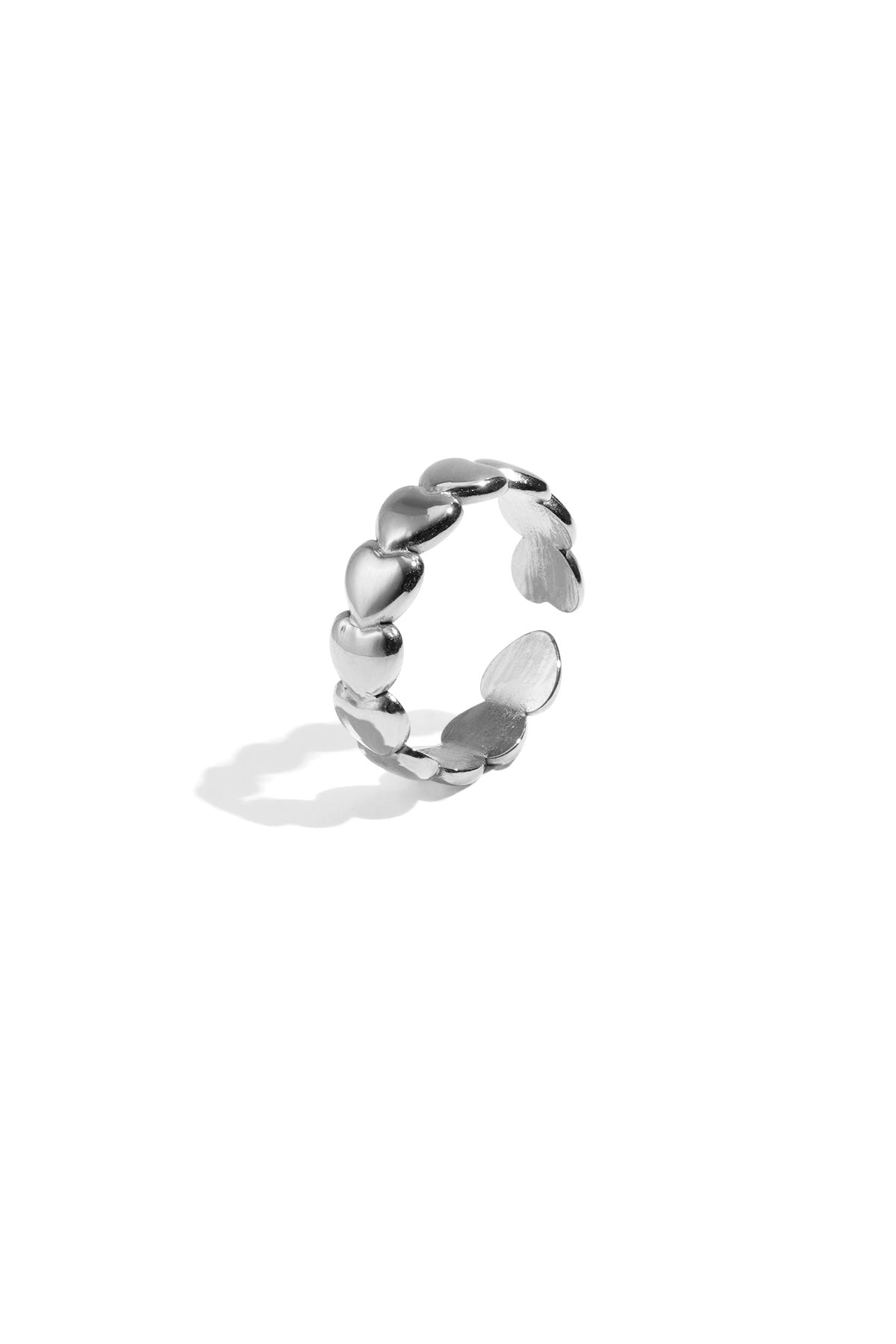 edelstahl minimalistische ringe herz casual täglich einfache serie frauen schmuck