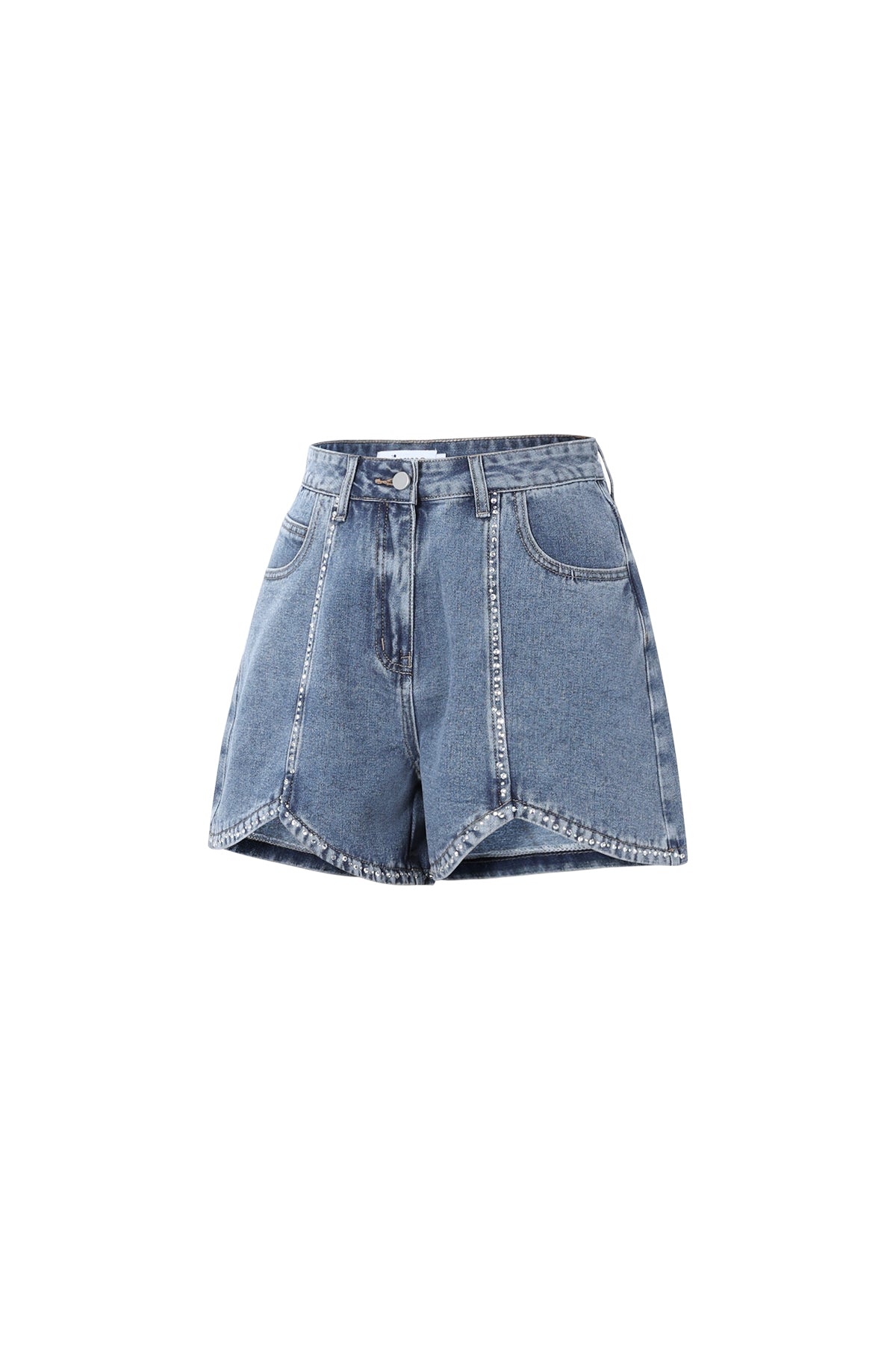 Strass Denim Shorts